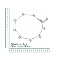 Silver Heart Charm Bracelet