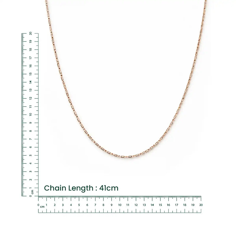 Rose Gold Cylinder Chain