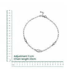 Celestia Eye Silver Anklet