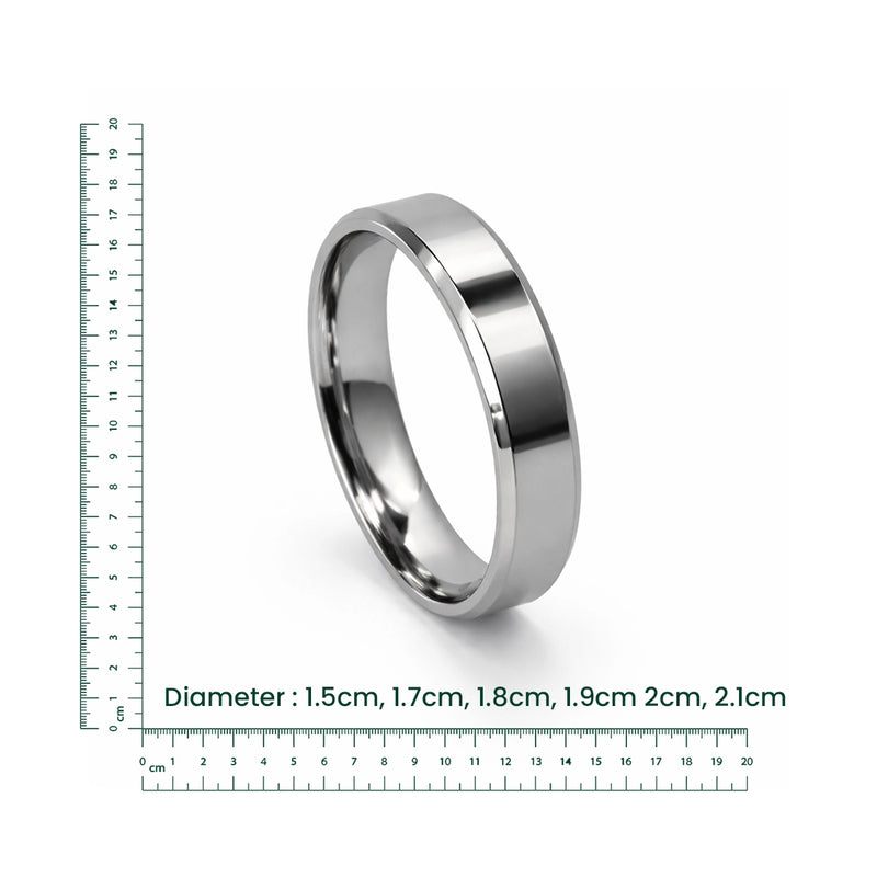 Classic Two-Tone Silver Band Ring