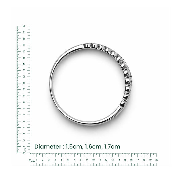 Silver Heart Band Ring