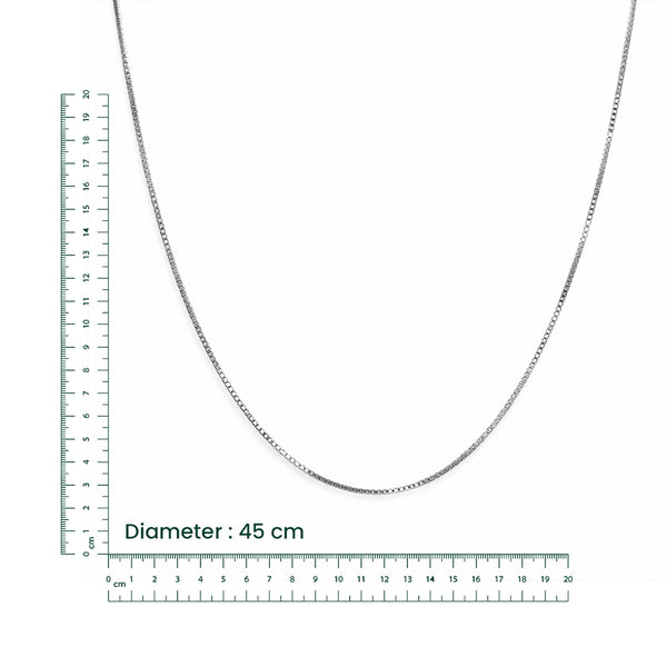 Slim Box Silver Chain