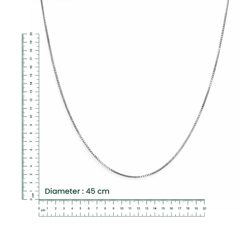 Slim Box Silver Chain