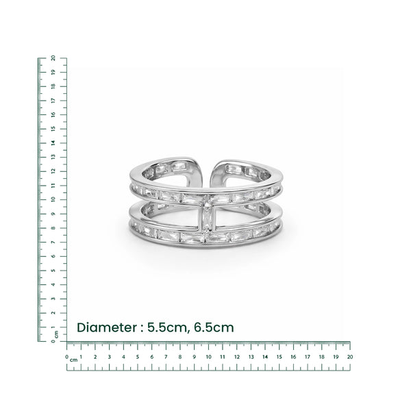 Rose Gold Baguette Band Ring