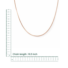 Rose Gold Smooth Flat Chain