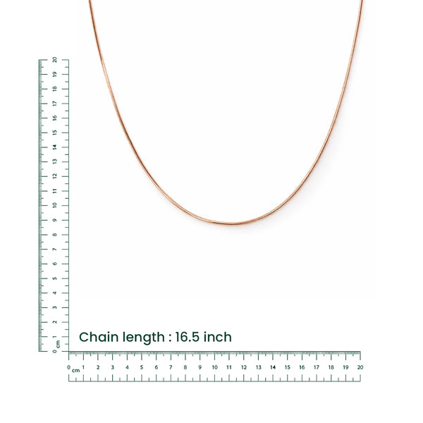 Rose Gold Smooth Flat Chain