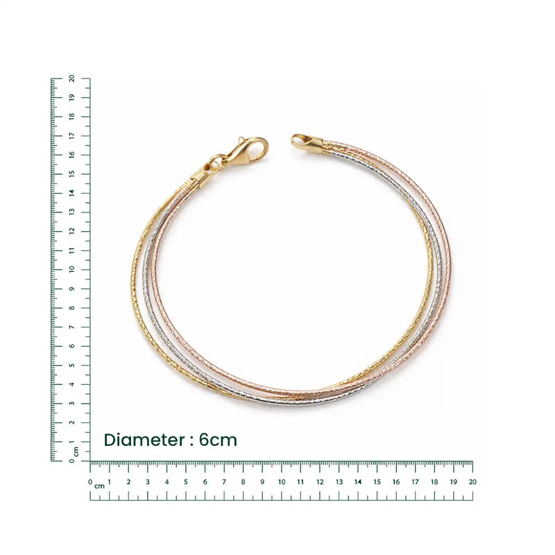 Trinity Glow Silver Bracelet