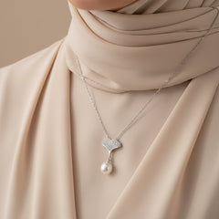 Pearl Fan Necklace