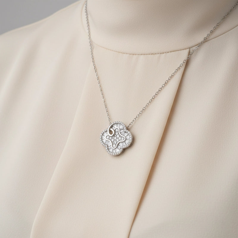 Regal Crystal Pendant Necklace.