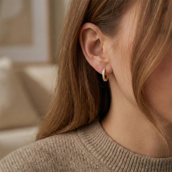 Yellow Gold Stud Earrings