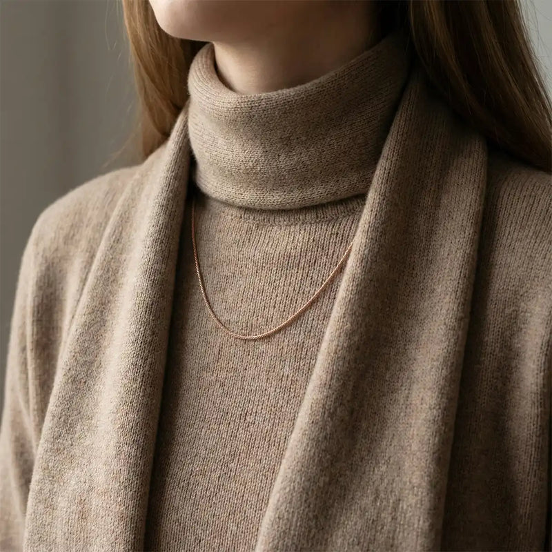 Classic Gold Box Chain Necklace