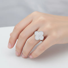 Clover Silver Ring