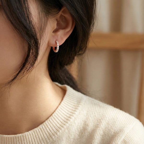 Rose Gold Hoop Earrings