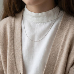 Slim Box Silver Chain