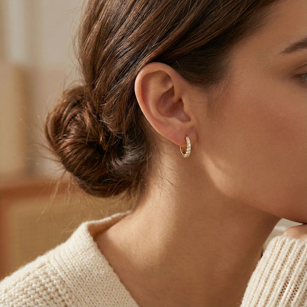 Yellow Gold Hoop Earrings