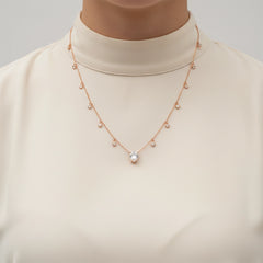 Rose Gold Drop Necklace