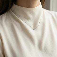 Silver Midnight Dew Necklace