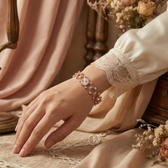 Rose Bloom Harmony Adjustable Bangle Ring