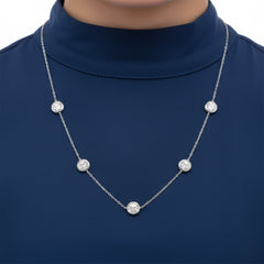 Silver Station Necklace