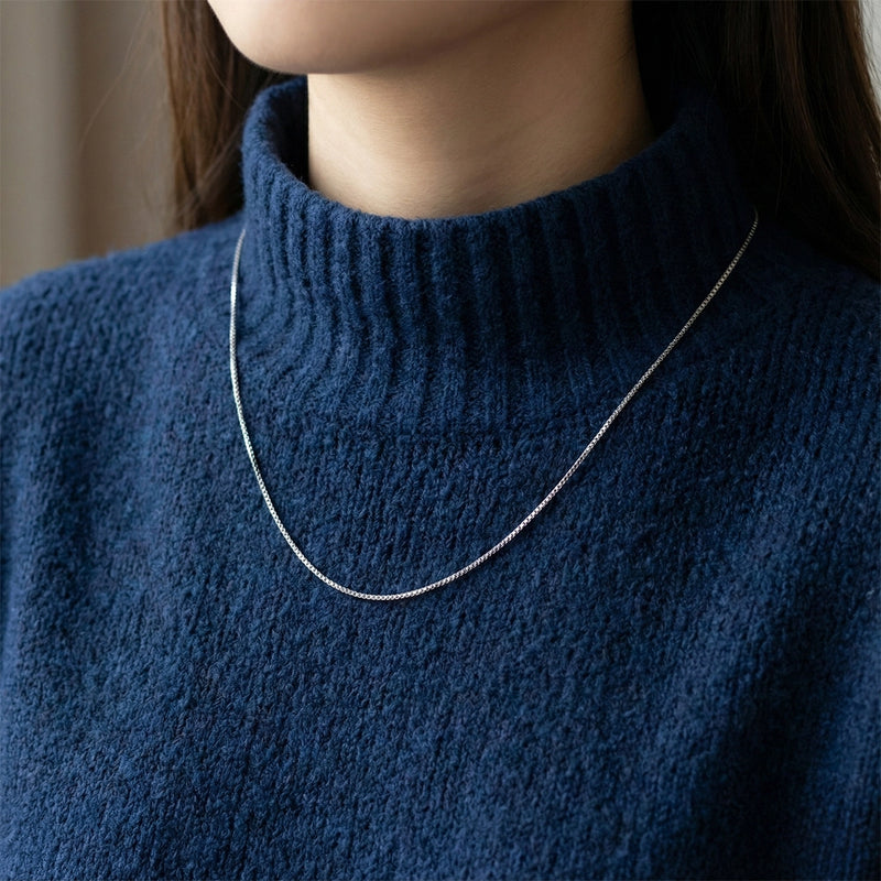 Slim Box Silver Chain