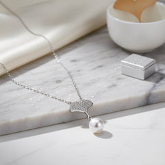 Pearl Fan Necklace