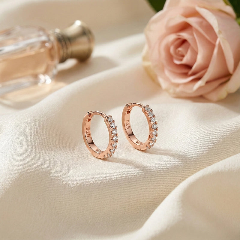 Rose Gold Hoop Earrings
