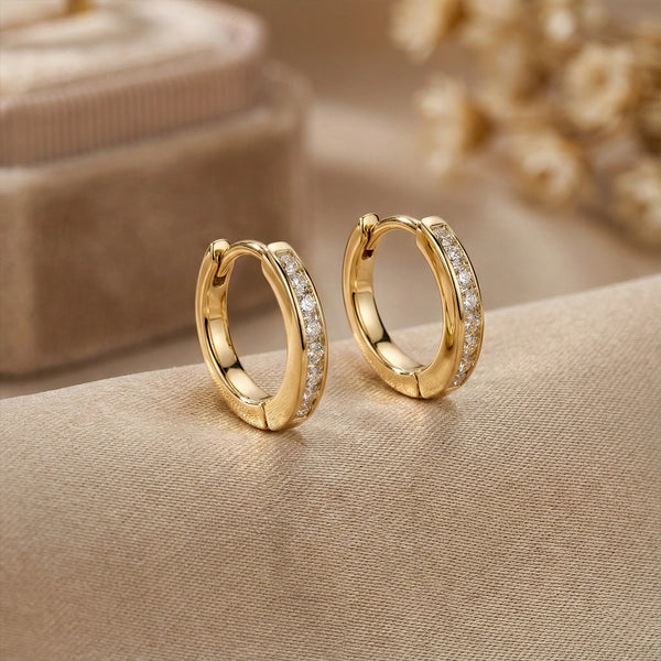 Yellow Gold Stud Earrings