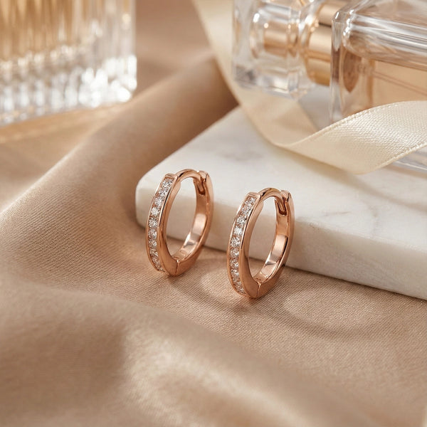 Rose Gold Stud Earrings
