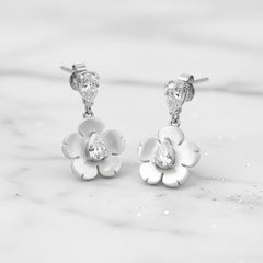 Opal Shine Drop Earrings