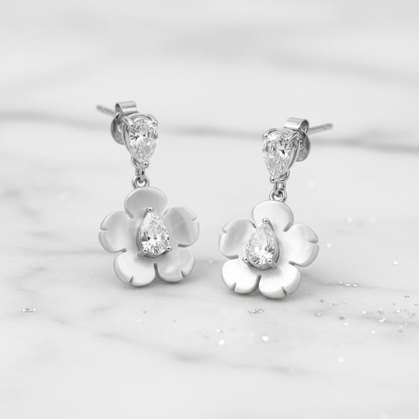 Opal Shine Drop Earrings