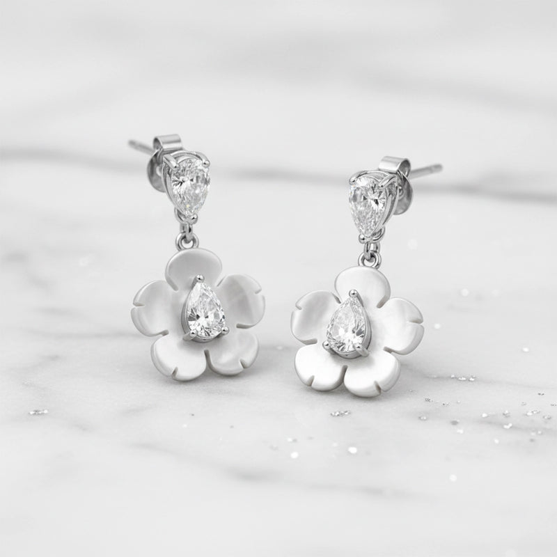 Opal Shine Drop Earrings