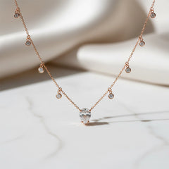 Rose Gold Drop Necklace