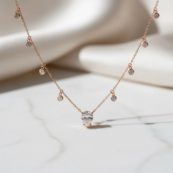 Rose Gold Drop Necklace