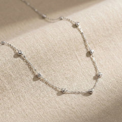 Silver Eternal Love Heart Necklace