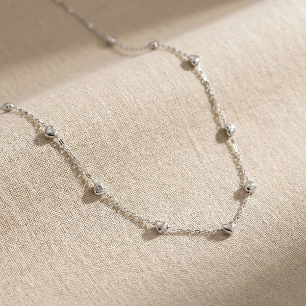 Silver Eternal Love Heart Necklace