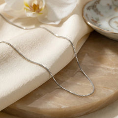 Slim Box Silver Chain