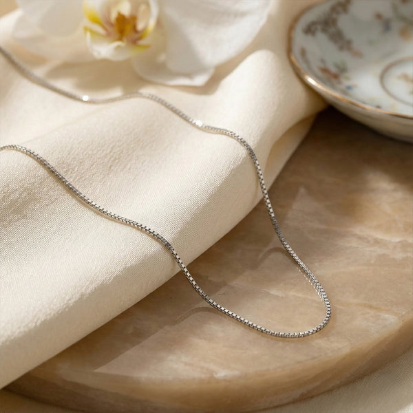 Slim Box Silver Chain
