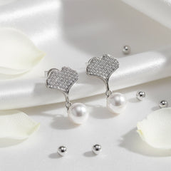 Sterling Grace Pearl Drop Earrings