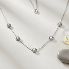 Silver Station Necklace