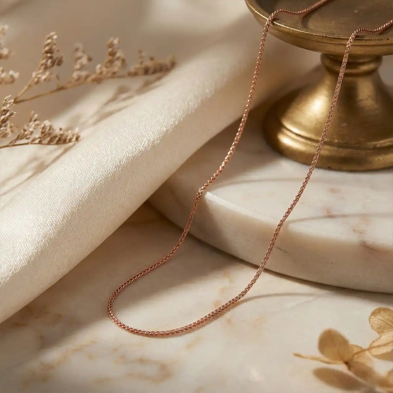 Classic Gold Box Chain Necklace