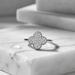 Clover Silver Ring