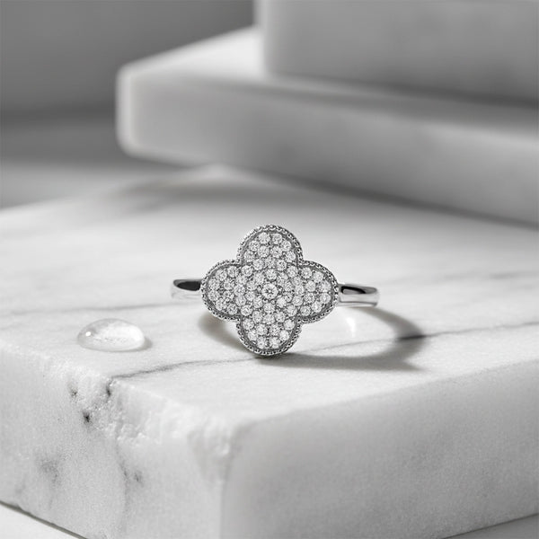 Clover Silver Ring