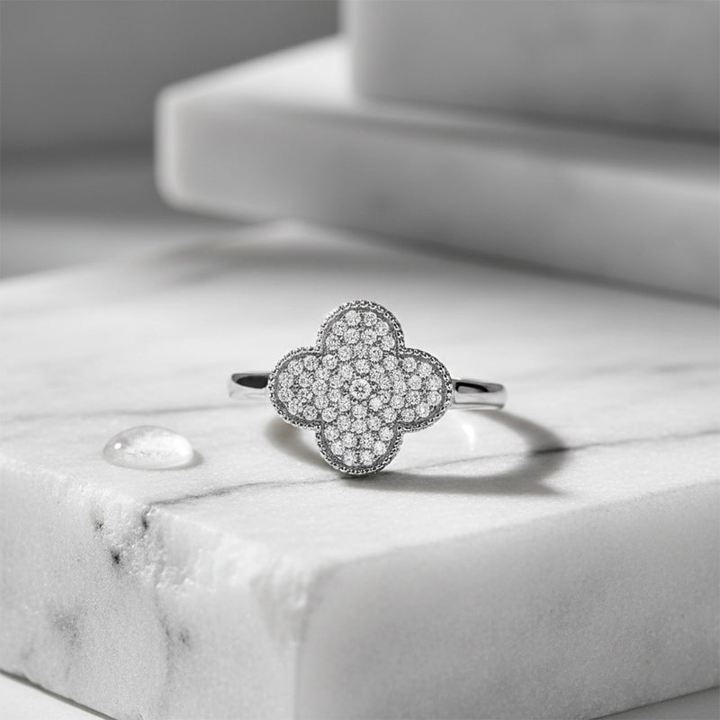 Clover Silver Ring