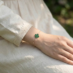 Rose Gold Four-Leaf Clover Bracelet