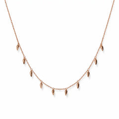 Rose Gold Spear Charm Necklace