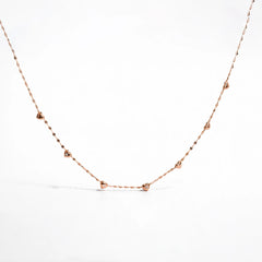 Rose Gold Eternal Love Heart Necklace
