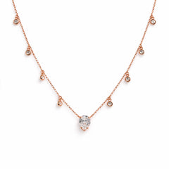 Rose Gold Drop Necklace