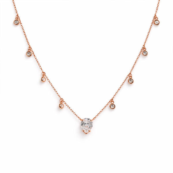 Rose Gold Drop Necklace