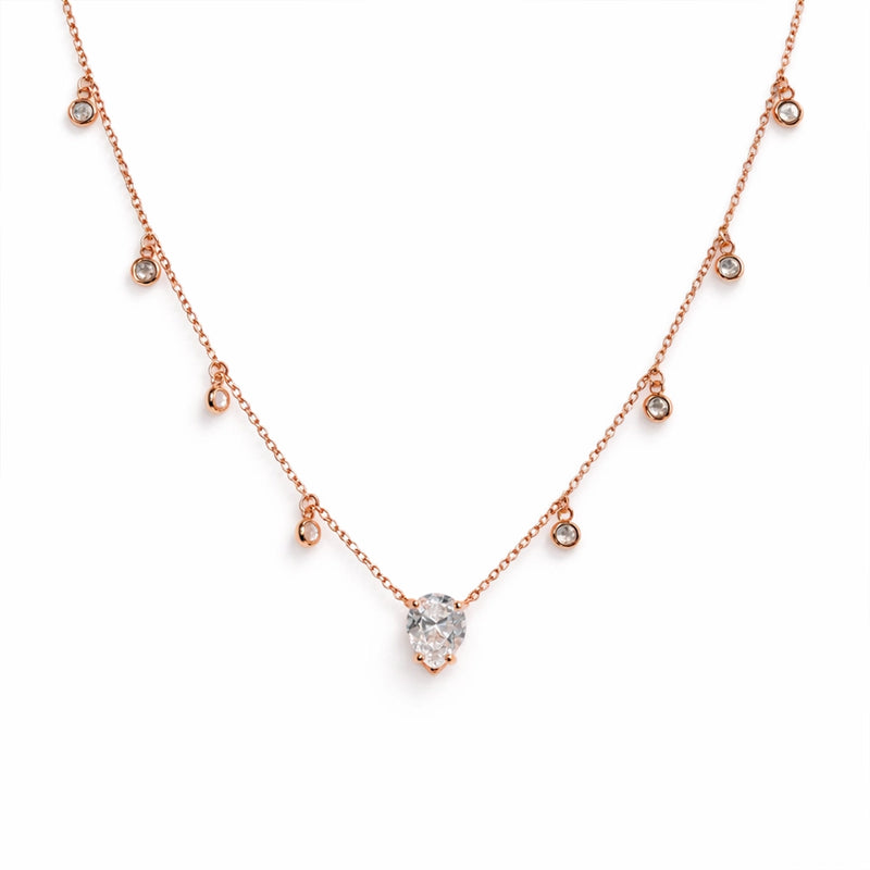 Rose Gold Drop Necklace