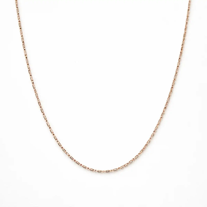 Rose Gold Cylinder Chain